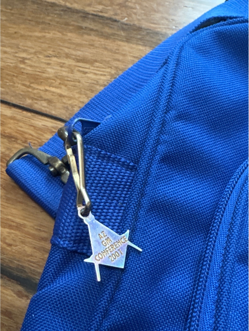 Freemason Blue Masonic Conference Briefcase Computer Bag with Emblem and Pins - Picture 5 of 9